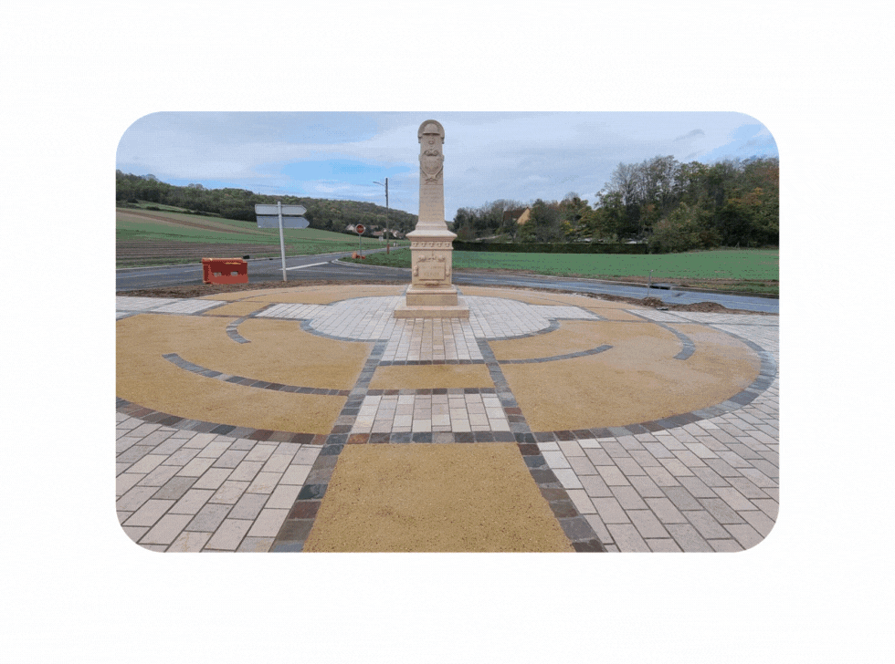 Équipe Pavage Normand sur chantier